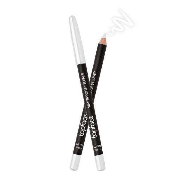 TopFace Олівець для очей водостійкий Waterproof Eyeliner (101 - білий)
